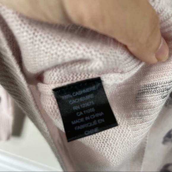 Skull Cashmere light pink crew neck sweater size XS - Picture 3 of 7